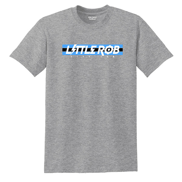 "Little Rob Gear.com" Blue Logo T-shirt
